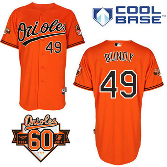 Baltimore Orioles #49 Dylan Bundy Authentic Orange Alternate Cool Base Jersey Baltimore Orioles #49 Dylan Bundy Authentic Orange Alternate Cool Base Jersey