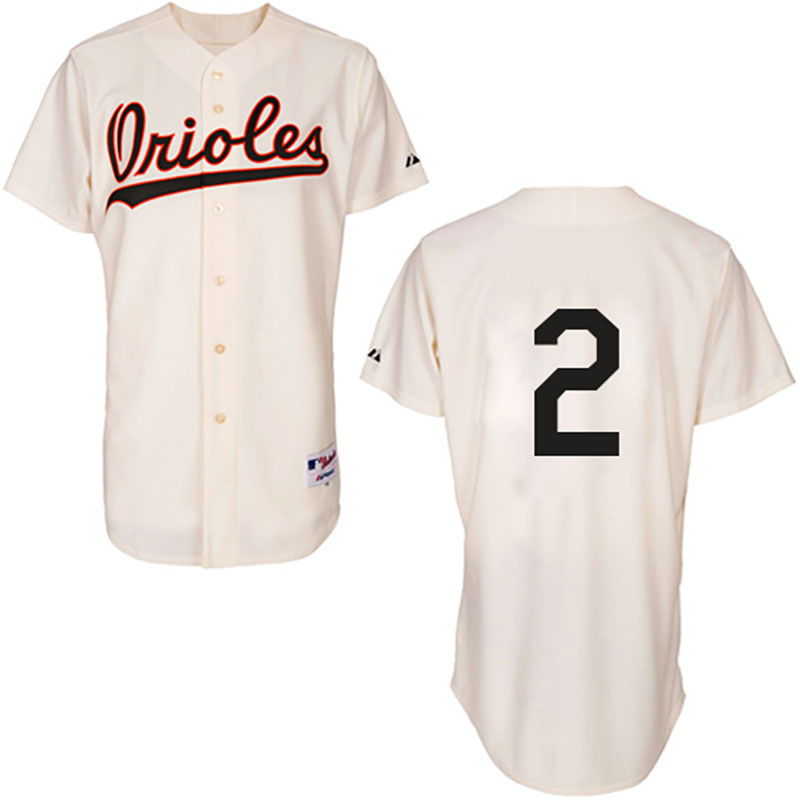 Baltimore Orioles #2 J.J. Hardy Authentic Cream 1954 Turn Back The Clock Jersey