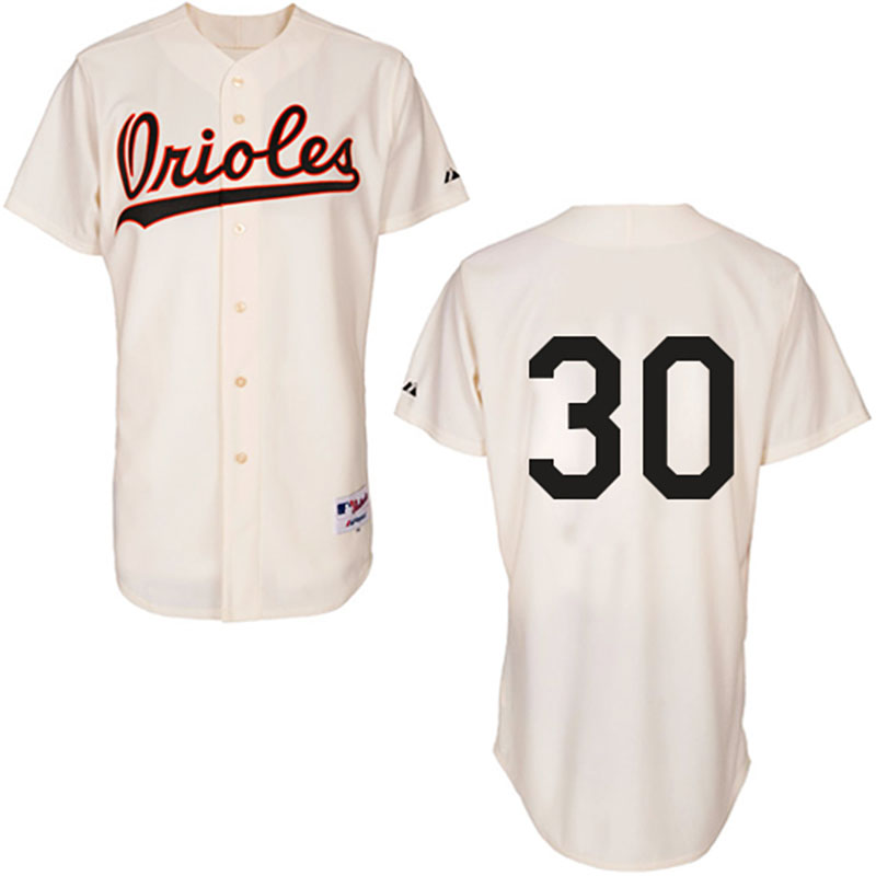 Baltimore Orioles #30 Chris Tillman Authentic Cream 1954 Turn Back The Clock Jersey