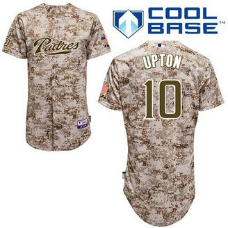 San Diego Padres #10 Justin Upton Authentic Camo Alternate Cool Base Jersey