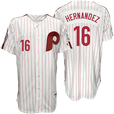 Philadelphia Phillies Cesar Hernandez #16 White 1976 Turn Back the Clock Authentic Player Jersey Philadelphia Phillies Cesar Hernandez #16 White 1976 Turn Back the Clock Authentic Player Jersey