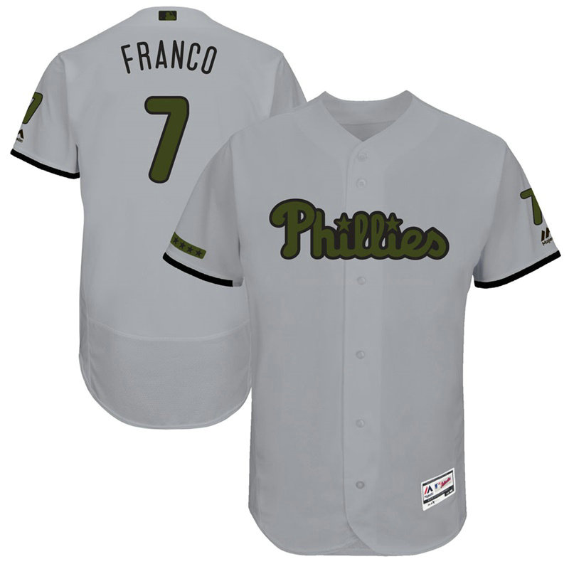 Maikel Franco #7 Philadelphia Phillies 2017 Memorial Day Grey Flex Base Jersey Maikel Franco #7 Philadelphia Phillies 2017 Memorial Day Grey Flex Base Jersey