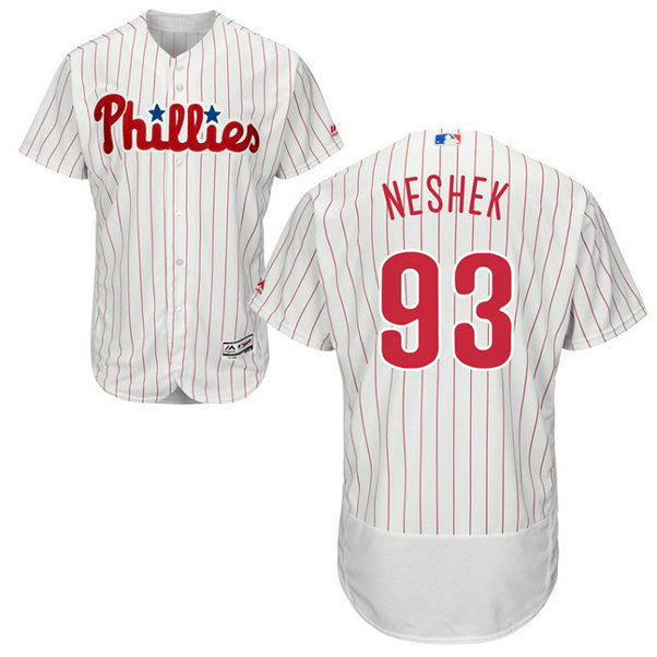 Philadelphia Phillies Pat Neshek #93 White Authentic Collection Home Flex Base Player Jersey Philadelphia Phillies Pat Neshek #93 White Authentic Collection Home Flex Base Player Jersey