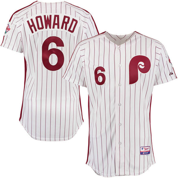 Philadelphia Phillies Ryan Howard #6 White Authentic Turn Back the Clock Jersey Philadelphia Phillies Ryan Howard #6 White Authentic Turn Back the Clock Jersey