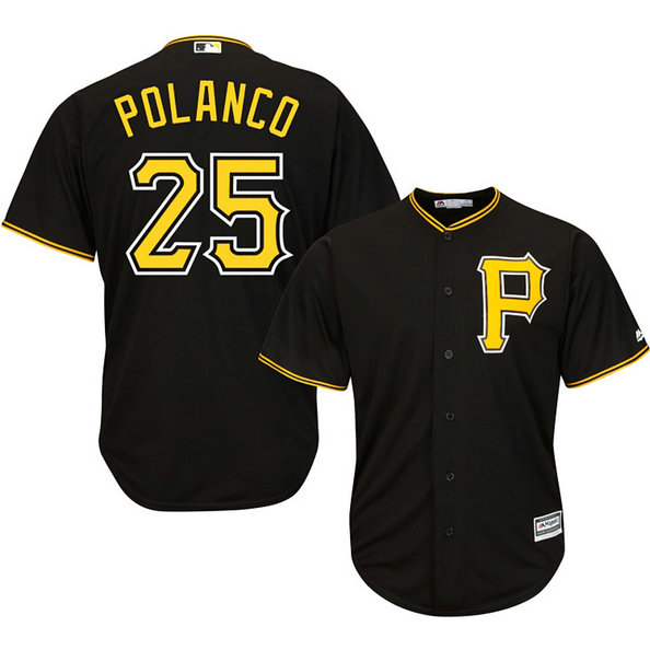 Pittsburgh Pirates #25 Gregory Polanco Black Authentic Cool Base Jersey Pittsburgh Pirates #25 Gregory Polanco Black Authentic Cool Base Jersey
