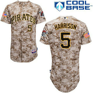 Pittsburgh Pirates #5 Josh Harrison Authentic Camo Alternate Cool Base Jersey Pittsburgh Pirates #5 Josh Harrison Authentic Camo Alternate Cool Base Jersey