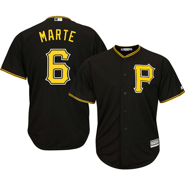 Pittsburgh Pirates #6 Starling Marte Black Authentic Cool Base Jersey Pittsburgh Pirates #6 Starling Marte Black Authentic Cool Base Jersey