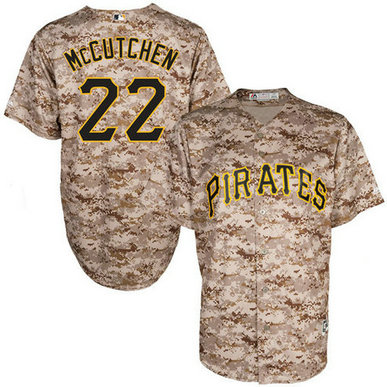 Pittsburgh Pirates #22 Andrew McCutchen Camo Official Cool Base Jersey Pittsburgh Pirates #22 Andrew McCutchen Camo Official Cool Base Jersey