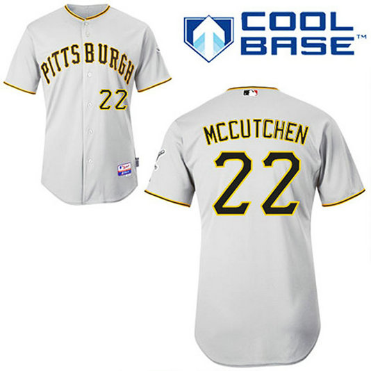 Pittsburgh Pirates #22 Andrew McCutchen Grey Away Cool Base Jersey Pittsburgh Pirates #22 Andrew McCutchen Grey Away Cool Base Jersey