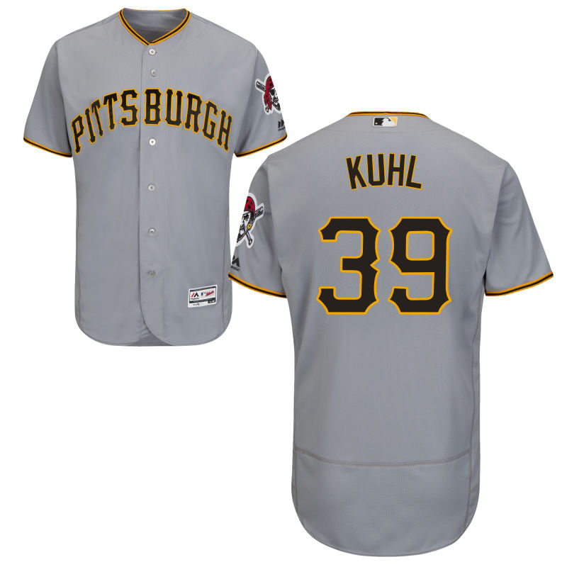 Pittsburgh Pirates #39 Chad Kuhl Grey Authentic Collection Flexbase Jersey