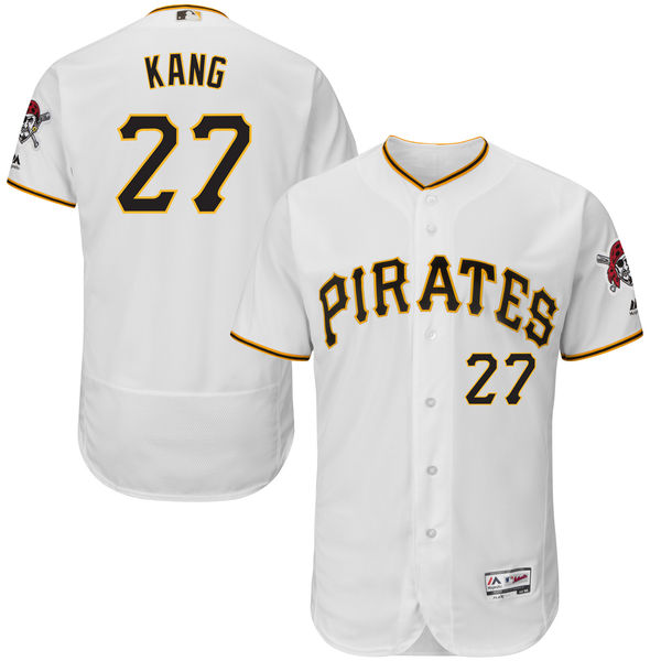 Pittsburgh Pirates #27 Jung Ho Kang White Flexbase Authentic Collection Jersey Pittsburgh Pirates #27 Jung Ho Kang White Flexbase Authentic Collection Jersey