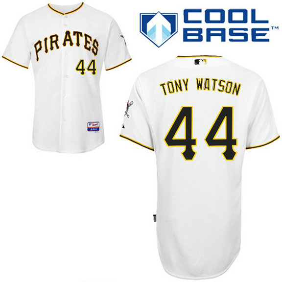 Pittsburgh Pirates #44 Tony Watson Authentic White Home Cool Base Jersey Pittsburgh Pirates #44 Tony Watson Authentic White Home Cool Base Jersey