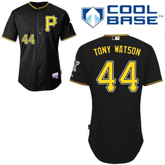 Pittsburgh Pirates #44 Tony Watson Authentic Black Alternate Cool Base Jersey Pittsburgh Pirates #44 Tony Watson Authentic Black Alternate Cool Base Jersey