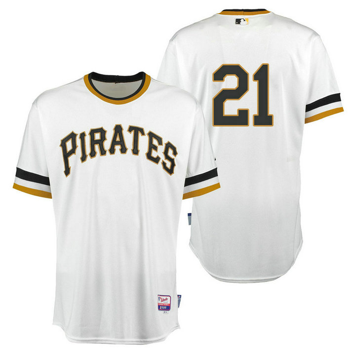 Pittsburgh Pirates #21 White Roberto Clemente Day 1971 Throwback Jersey Pittsburgh Pirates #21 White Roberto Clemente Day 1971 Throwback Jersey