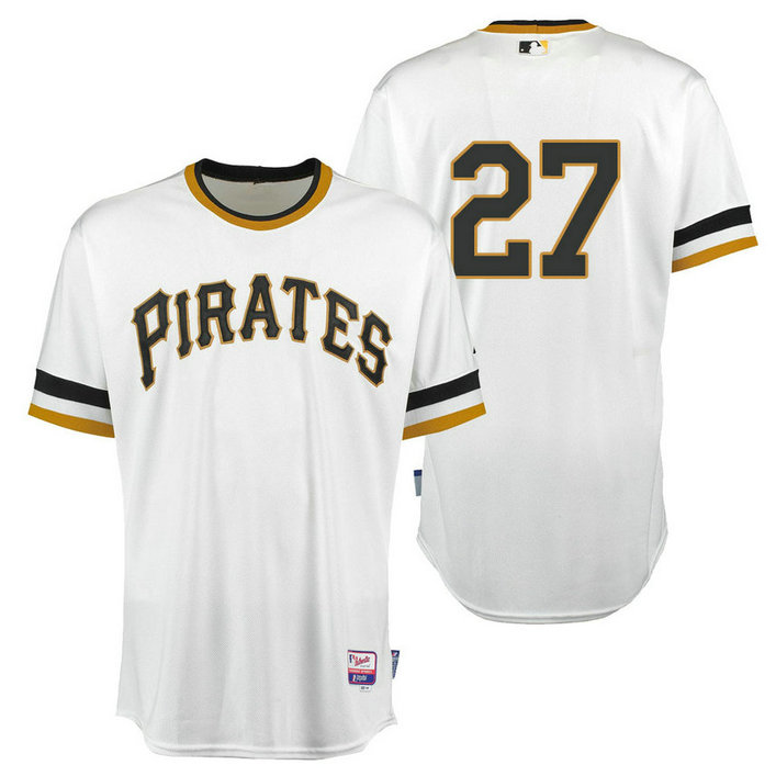 Pittsburgh Pirates #27 Jung-Ho Kang White Roberto Clemente Day 1971 Throwback Jersey Pittsburgh Pirates #27 Jung-Ho Kang White Roberto Clemente Day 1971 Throwback Jersey