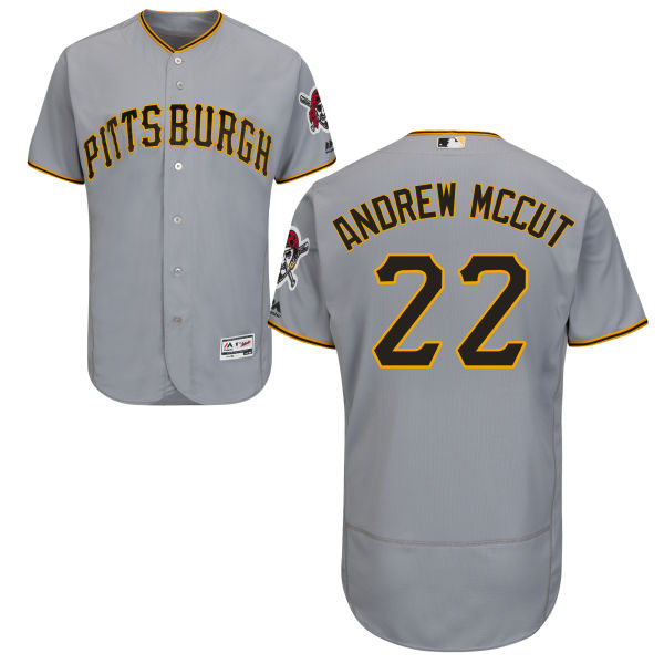 Pittsburgh Pirates #22 Andrew McCutchen Grey Authentic Collection Flexbase Jersey Pittsburgh Pirates #22 Andrew McCutchen Grey Authentic Collection Flexbase Jersey