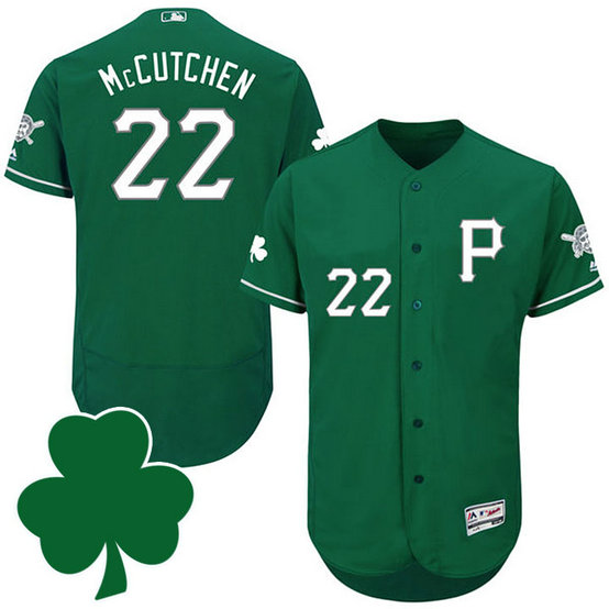 Pittsburgh Pirates #22 Andrew McCutchen St. Patricks Day Green Celtic Flexbase Authentic Collection Jersey Pittsburgh Pirates #22 Andrew McCutchen St. Patricks Day Green Celtic Flexbase Authentic Collection Jersey