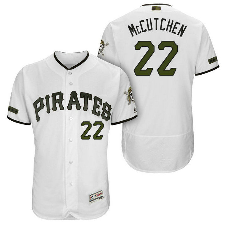 Pittsburgh Pirates Andrew McCutchen #22 White Authentic Collection 2018 Home Alternate Flex Base Player Jersey