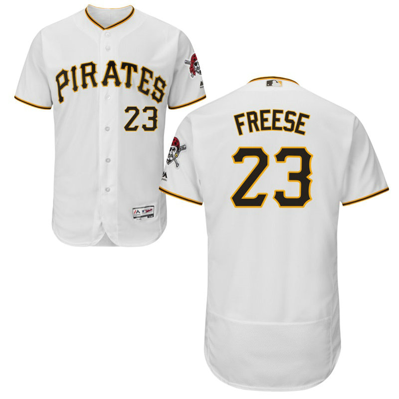 Pittsburgh Pirates David Freese #23 White Home Flex Base Jersey