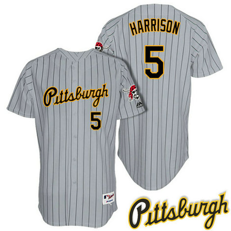 Pittsburgh Pirates Josh Harrison #5 Grey 1997 Turn Back The Clock Throwback Jersey Pittsburgh Pirates Josh Harrison #5 Grey 1997 Turn Back The Clock Throwback Jersey