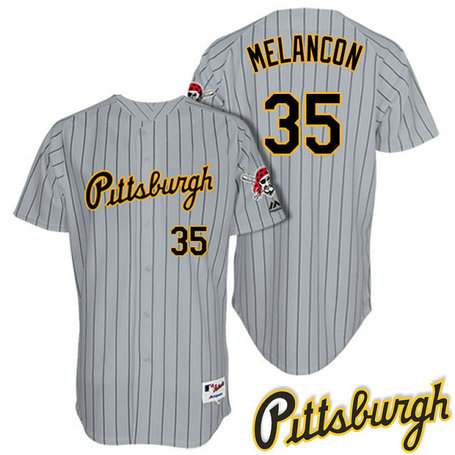 Pittsburgh Pirates Mark Melancon #35 Grey 1997 Turn Back The Clock Throwback Jersey Pittsburgh Pirates Mark Melancon #35 Grey 1997 Turn Back The Clock Throwback Jersey