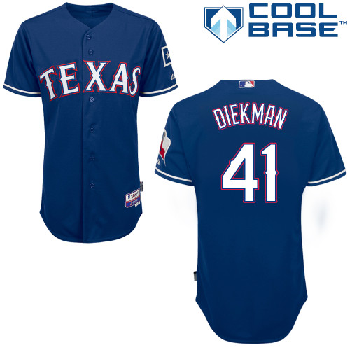 Texas Rangers #41 Jake Diekman Blue Cool Base Alternate Jersey Texas Rangers #41 Jake Diekman Blue Cool Base Alternate Jersey