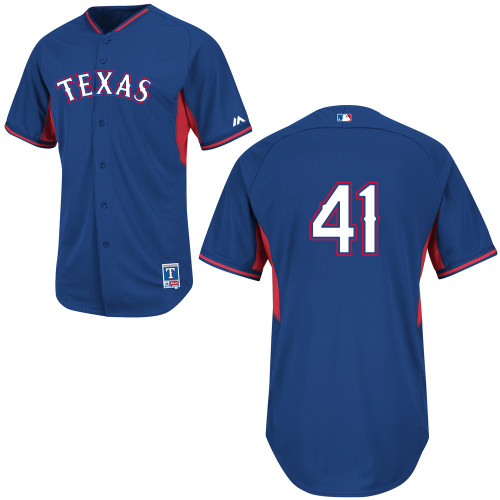Texas Rangers #41 Jake Diekman Blue Cool Base BP Jersey Texas Rangers #41 Jake Diekman Blue Cool Base BP Jersey