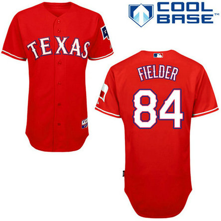 Texas Rangers #84 Prince Fielder Authentic Red Alternate Cool Base Jersey