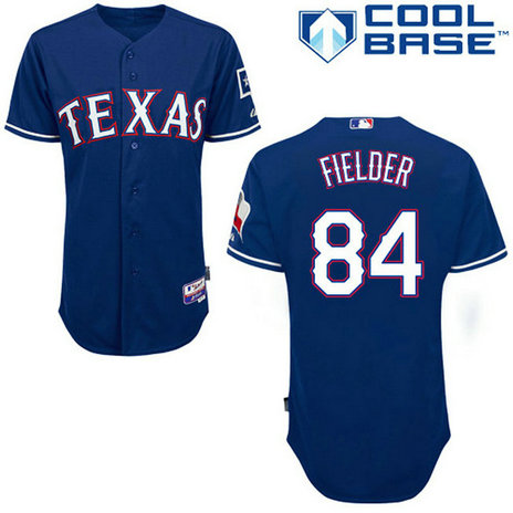 Texas Rangers #84 Prince Fielder Authentic Royal Blue Alternate Cool Base Jersey