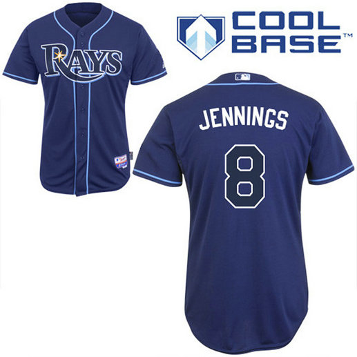 Tampa Bay Rays #8 Desmond Jennings Authentic Navy Blue Alternate Cool Base Jersey Tampa Bay Rays #8 Desmond Jennings Authentic Navy Blue Alternate Cool Base Jersey