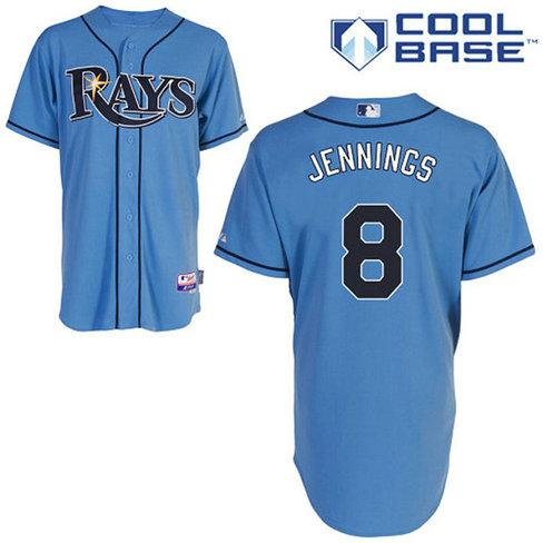 Tampa Bay Rays #8 Desmond Jennings Authentic Light Blue Alternate Cool Base Jersey Tampa Bay Rays #8 Desmond Jennings Authentic Light Blue Alternate Cool Base Jersey
