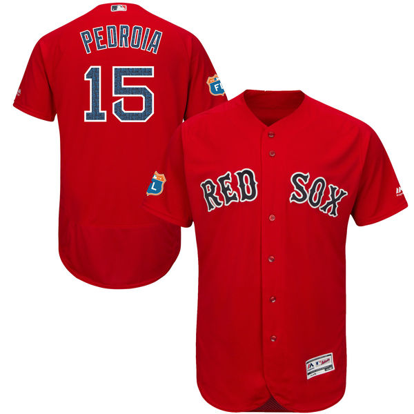 Boston Red Sox #15 Dustin Pedroia Scarlet Authentic Collection On-Field Spring Training Player Jersey Boston Red Sox #15 Dustin Pedroia Scarlet Authentic Collection On-Field Spring Training Player Jersey
