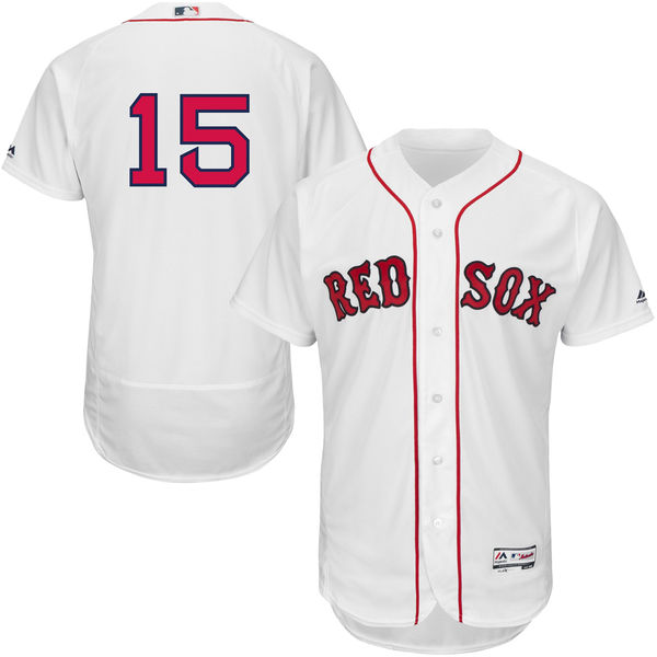 Boston Red Sox #15 Dustin Pedroia White Flexbase Authentic Collection Jersey Boston Red Sox #15 Dustin Pedroia White Flexbase Authentic Collection Jersey