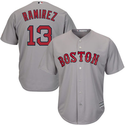 Boston Red Sox Hanley Ramirez Grey Cool Base Jersey
