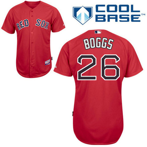 Boston Red Sox #26 Wade Boggs Red Cool Base Jersey