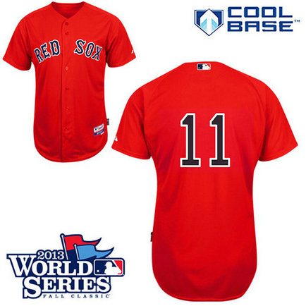 Boston Red Sox #11 Clay Buchholz Authentic Red Alternate 2013 World Series Cool Base Jersey Boston Red Sox #11 Clay Buchholz Authentic Red Alternate 2013 World Series Cool Base Jersey