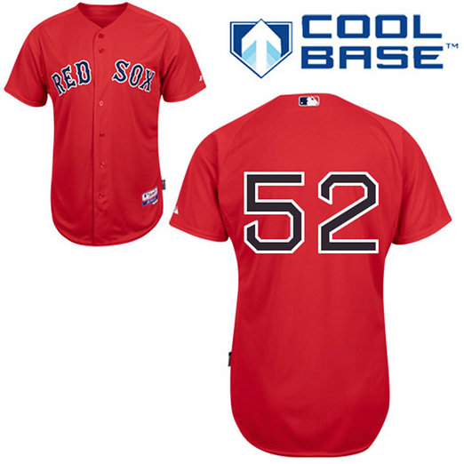 Boston Red Sox #52 Yoenis Cespedes Authentic Red Alternate Cool Base Jersey Boston Red Sox #52 Yoenis Cespedes Authentic Red Alternate Cool Base Jersey