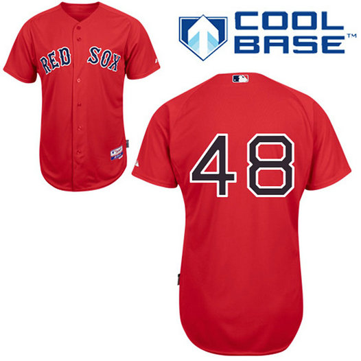 Boston Red Sox #48 Pablo Sandoval Authentic Red Alternate Cool Base Jersey