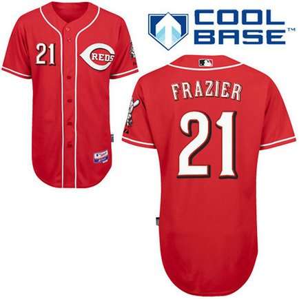 Cincinnati Reds #21 Todd Frazier Authentic Red Alternate Cool Base Jersey Cincinnati Reds #21 Todd Frazier Authentic Red Alternate Cool Base Jersey