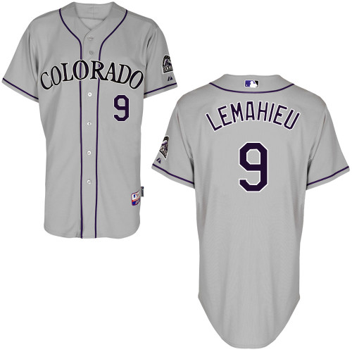 Colorado Rockies #9 DJ LeMahieu Grey Away Cool Base Jersey