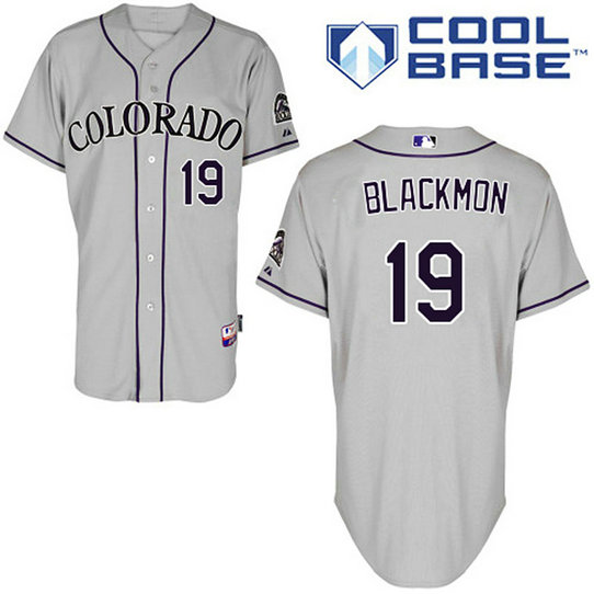 Colorado Rockies #19 Charlie Blackmon Authentic Grey Away Cool Base Jersey Colorado Rockies #19 Charlie Blackmon Authentic Grey Away Cool Base Jersey