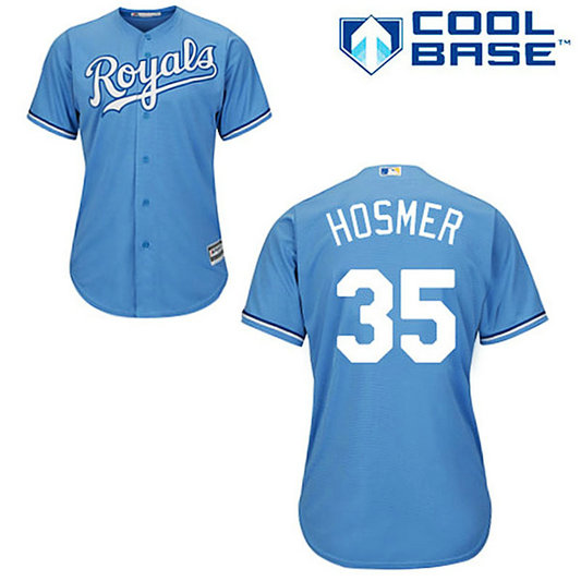 Kansas City Royals #35 Eric Hosmer Light Blue Alternate Cool Base Jersey Kansas City Royals #35 Eric Hosmer Light Blue Alternate Cool Base Jersey