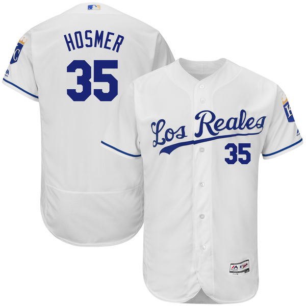 Kansas City Royals #35 Eric Hosmer White Flexbase Authentic Collection Jersey Kansas City Royals #35 Eric Hosmer White Flexbase Authentic Collection Jersey