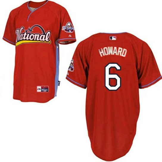 Philadelphia Phillies #6 Ryan Howard 2009 All Star Red Jersey