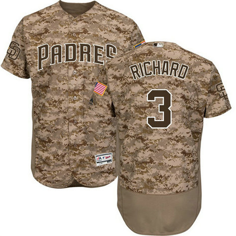 San Diego Padres Clayton Richard #3 Camo Authentic Collection Alternate Flex Base Player Jersey San Diego Padres Clayton Richard #3 Camo Authentic Collection Alternate Flex Base Player Jersey