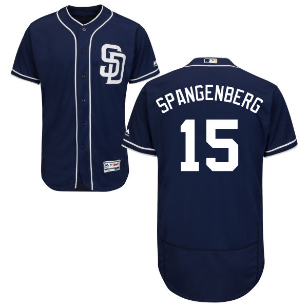 San Diego Padres Cory Spangenberg #15 Navy Authentic Collection Flexbase Jersey