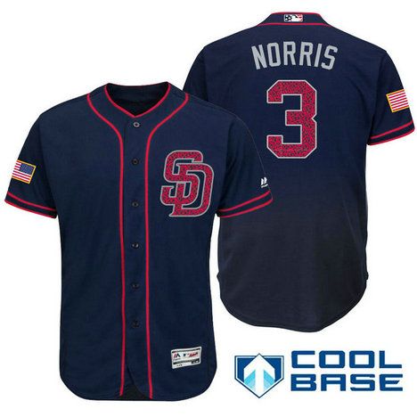 San Diego Padres #3 Derek Norris Navy Stars & Stripes 2016 Independence Day Cool Base Jersey San Diego Padres #3 Derek Norris Navy Stars & Stripes 2016 Independence Day Cool Base Jersey