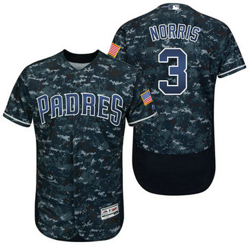 San Diego Padres Derek Norris #3 Navy Digital Camo Authentic Collection Flexbase Jersey San Diego Padres Derek Norris #3 Navy Digital Camo Authentic Collection Flexbase Jersey