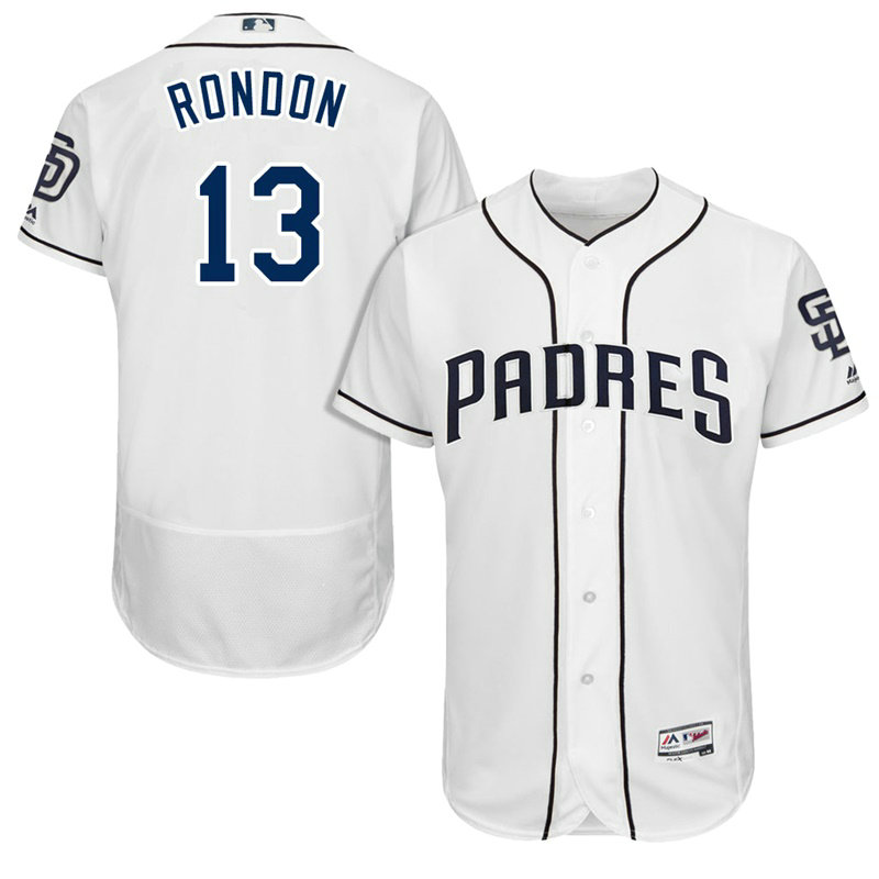 San Diego Padres Jose Rondon #13 White 2017 Home Authentic Collection Flex Base Jersey San Diego Padres Jose Rondon #13 White 2017 Home Authentic Collection Flex Base Jersey