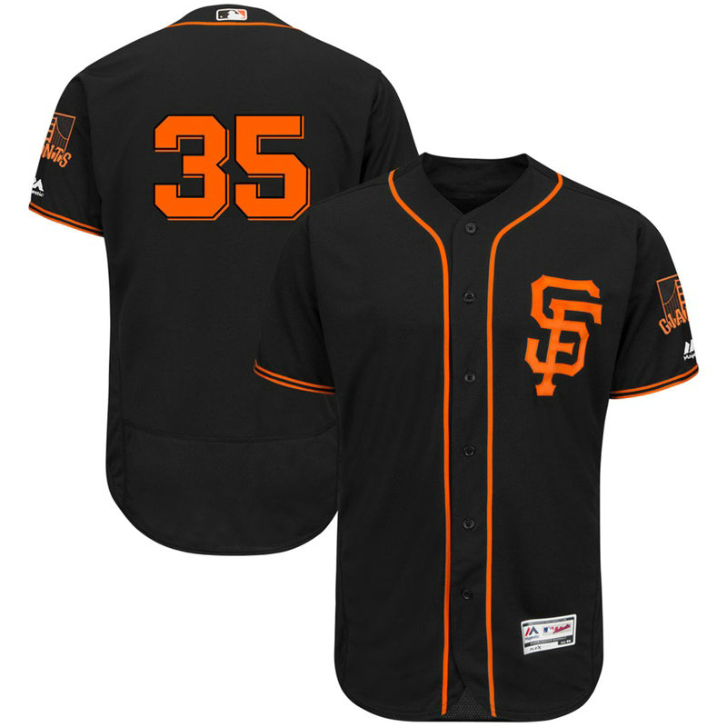 San Francisco Giants Brandon Crawford #35 Black Alternate Flex Base Jersey
